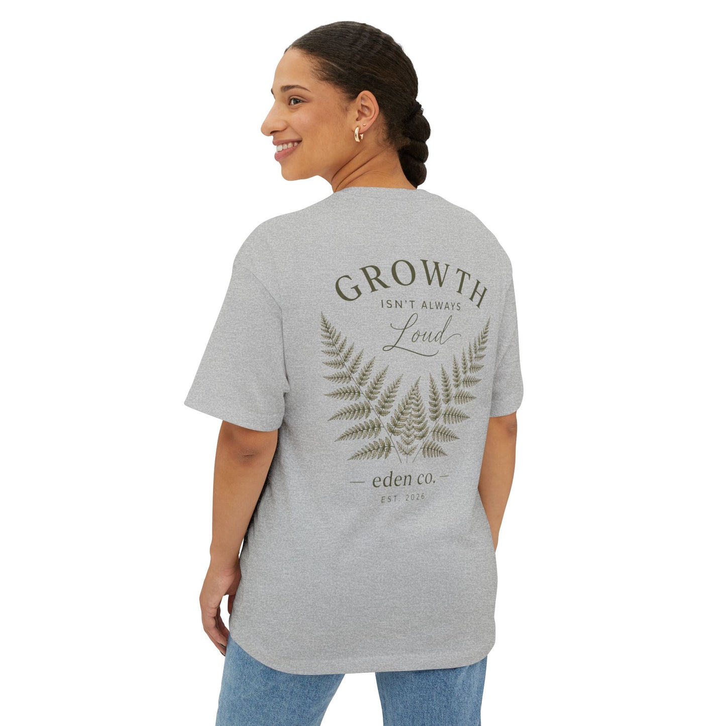 Vintage Fern Tee - Growth Isn't Always Loud