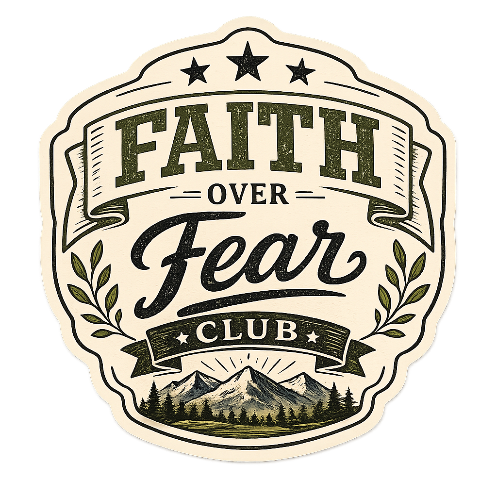 Faith Over Fear Club 3-Inch Sticker