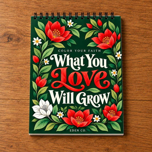What You Love Will Grow - Devotional Coloring Book