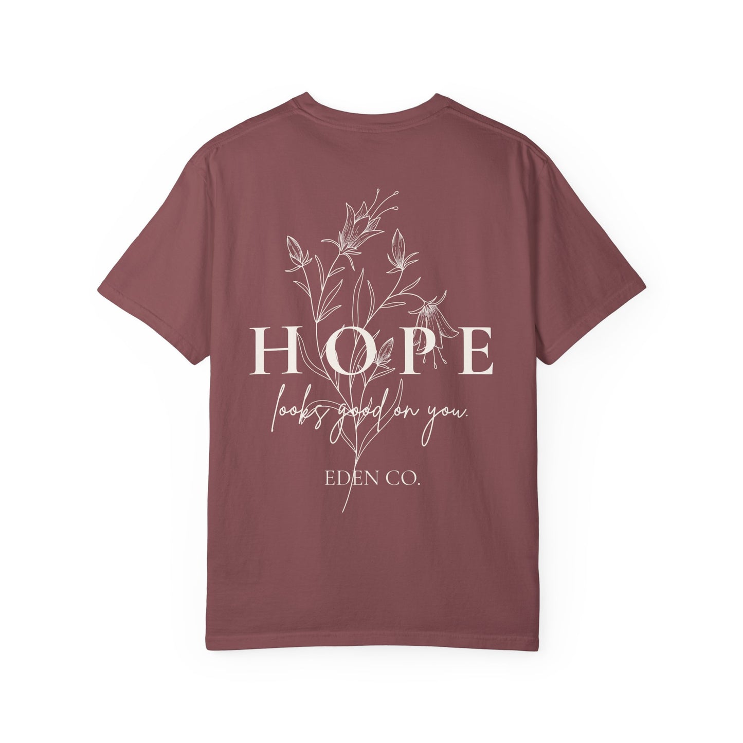 Hope Floral Tee- Hope looks good on you.