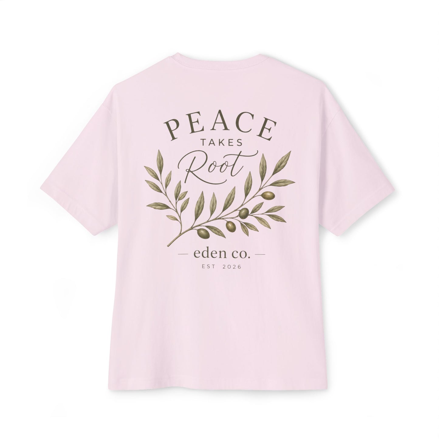 Vintage Olive Branch Tee - Peace Takes Root