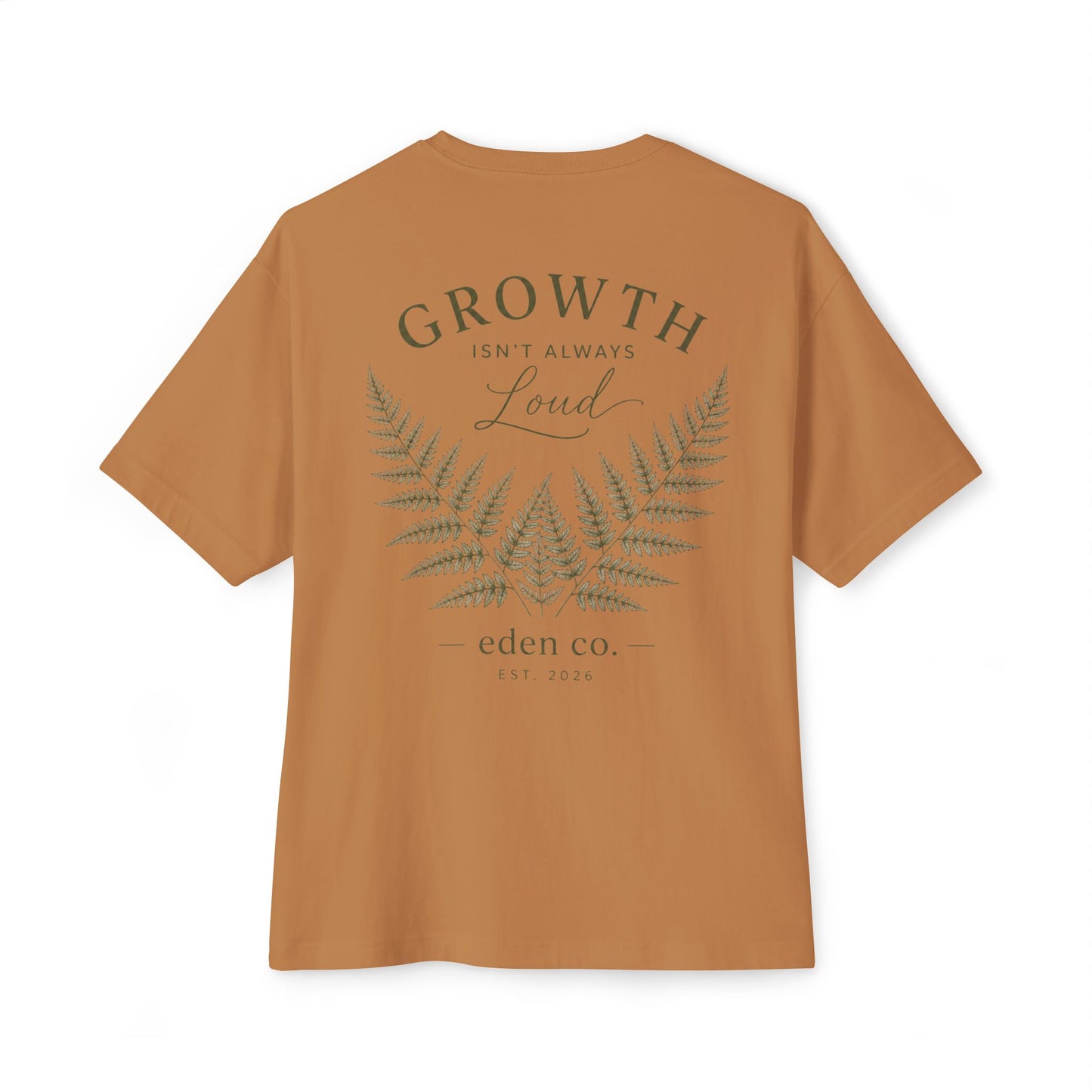 Vintage Fern Tee - Growth Isn't Always Loud