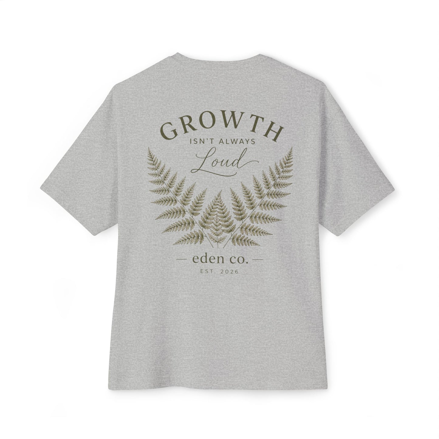 Vintage Fern Tee - Growth Isn't Always Loud