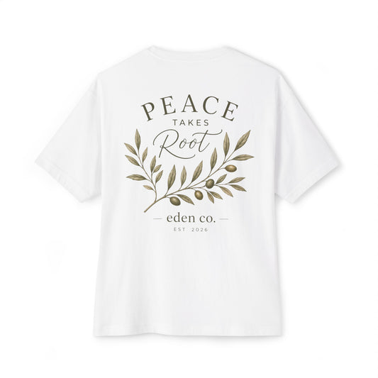 Vintage Olive Branch Tee - Peace Takes Root