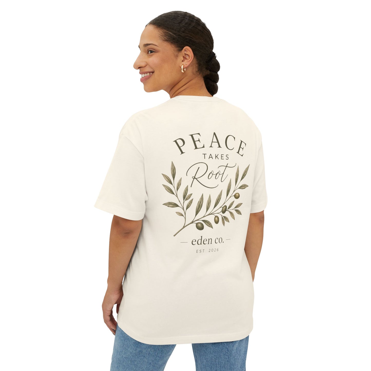 Vintage Olive Branch Tee - Peace Takes Root