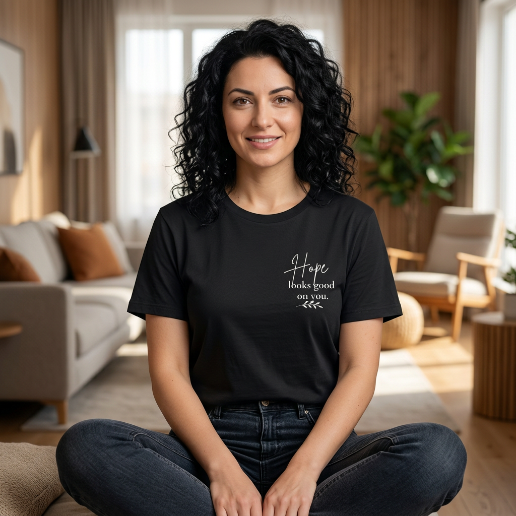 Hope Floral Tee — Hope looks good on you