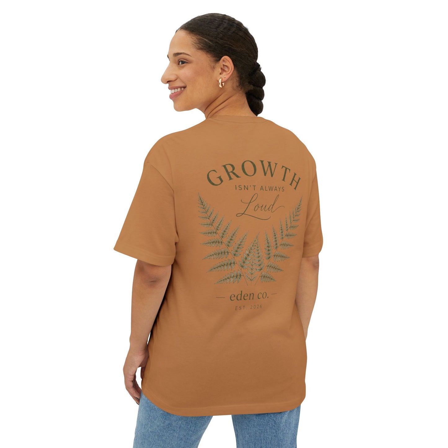 Vintage Fern Tee - Growth Isn't Always Loud