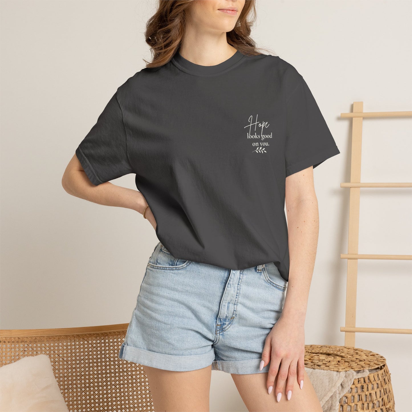 Hope Floral Tee- Hope looks good on you.