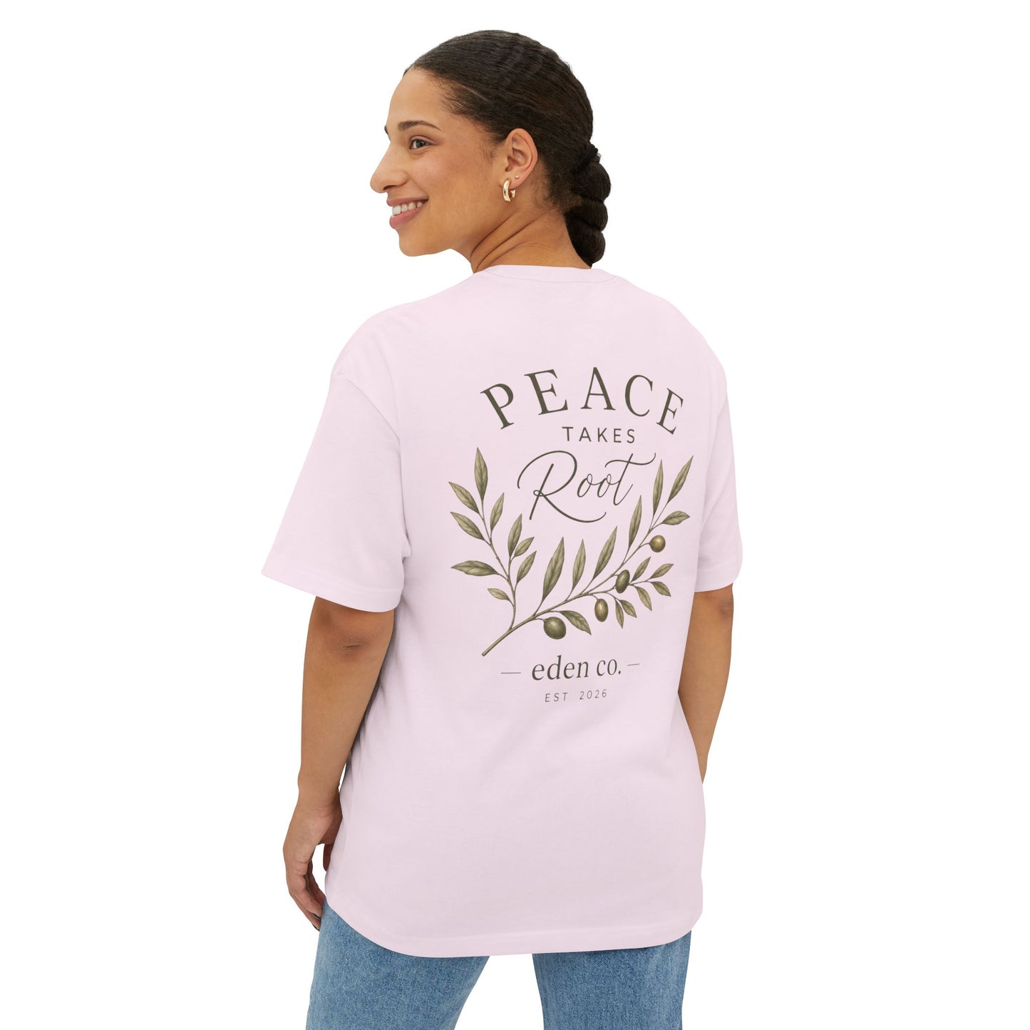 Vintage Olive Branch Tee - Peace Takes Root