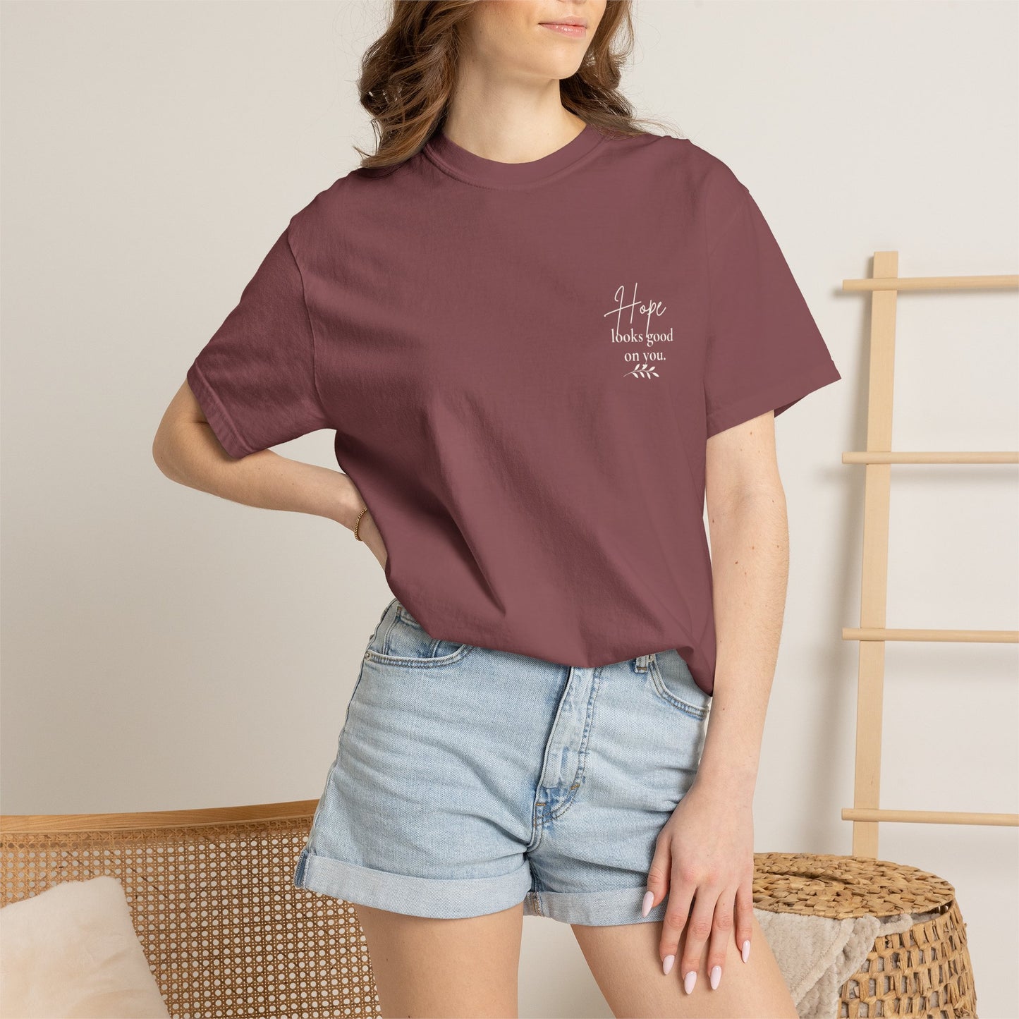 Hope Floral Tee- Hope looks good on you.