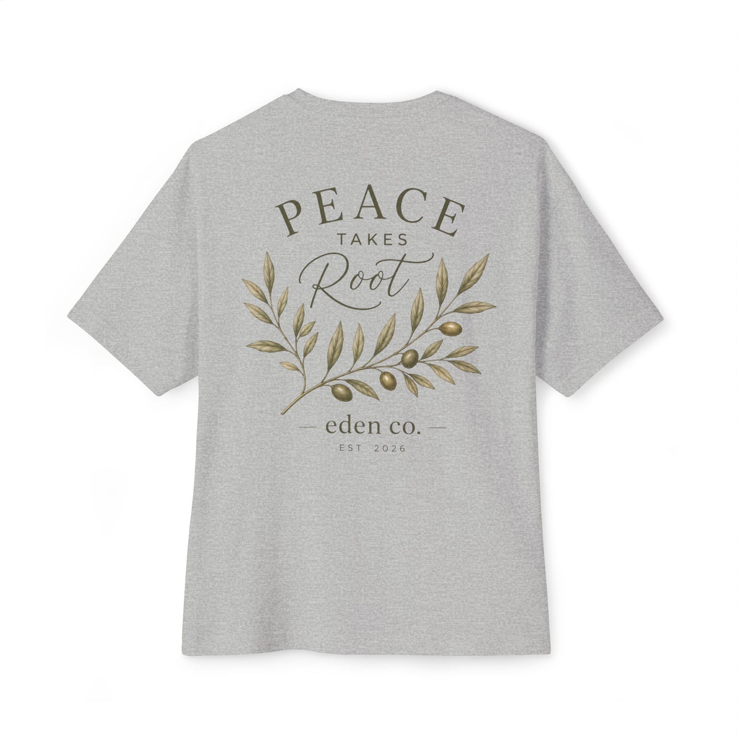 Vintage Olive Branch Tee - Peace Takes Root