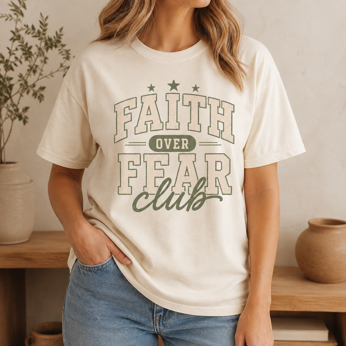 Faith Over Fear Club Comfort Tee